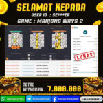 JACKPOT SLOT GACOR MAIN MAHJONG WAYS 2 01 OCTOBER 2025